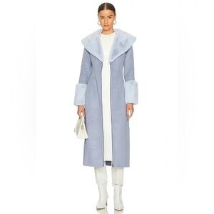 House of Harlow 1960 Light Blue Trench Coat